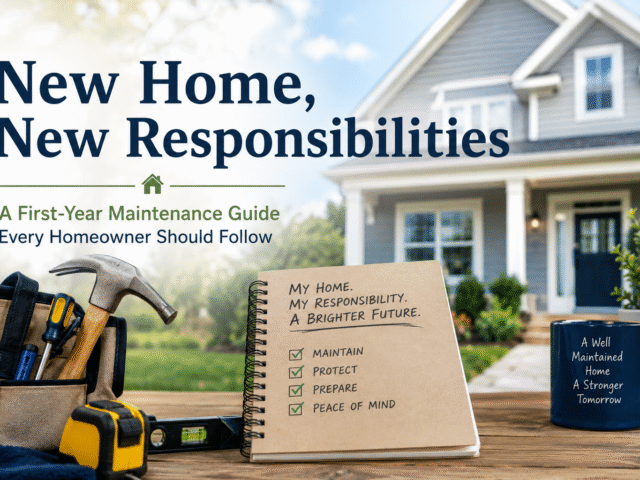New Home, New Responsibilities: A First-Year Maintenance Guide Every Homeowner Should Follow